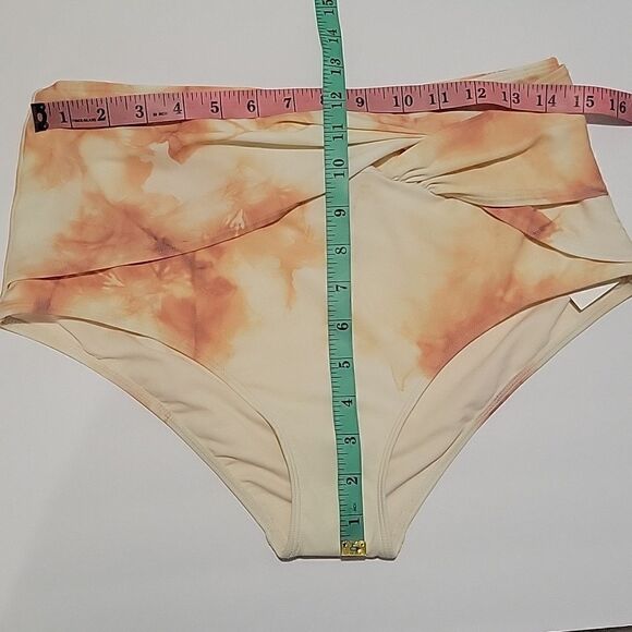 Jonathan Simkhai Angela High Rise Twist Tie Dye Bikini Bottoms - Picture 9 of 10